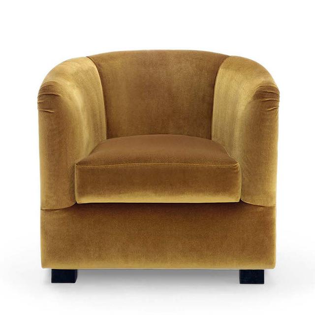 Firenze Lounge Chair, Wood Legs