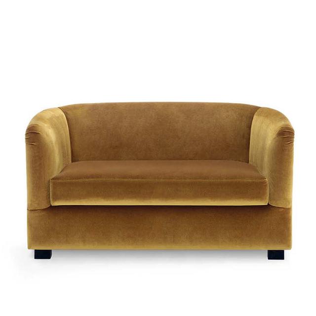 Firenze Two Seat Sofa, Wood Legs