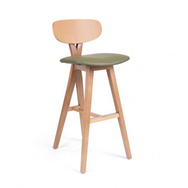 Dueto Bar Stool With Upholstered Seat
