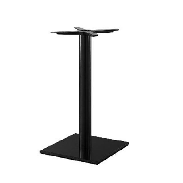 Inox 4420 Square Table Base, Black Cast Iron