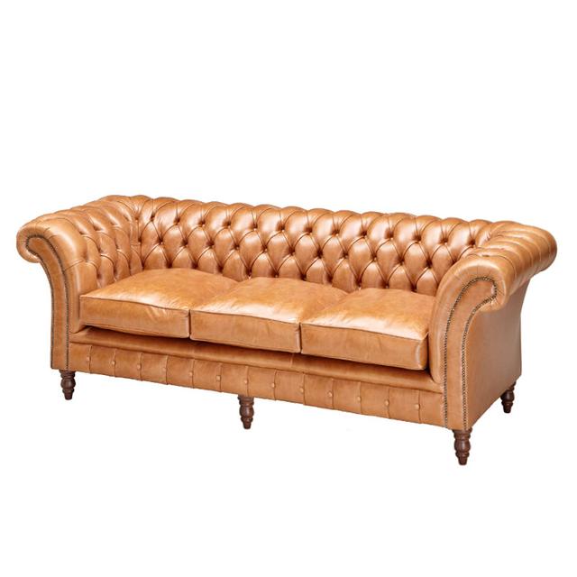 Rutland Three Seat Sofa In Leather