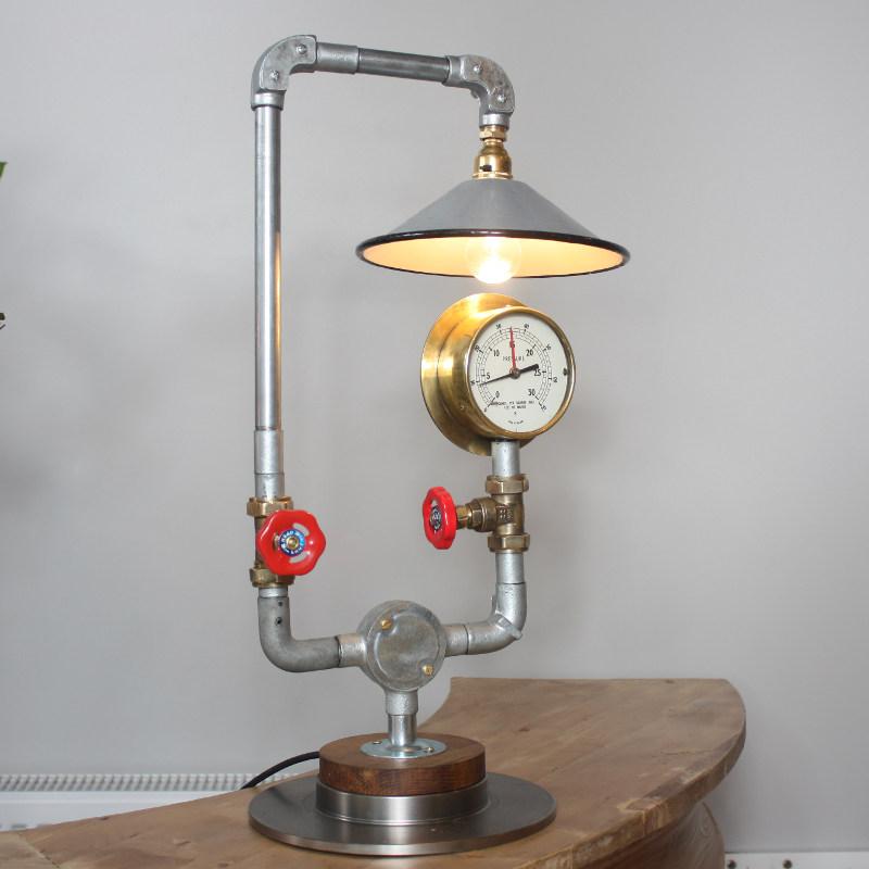 Steampunk style industrial lamp Image 1