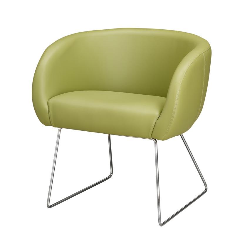 Riga armchair with ski legs Image 1