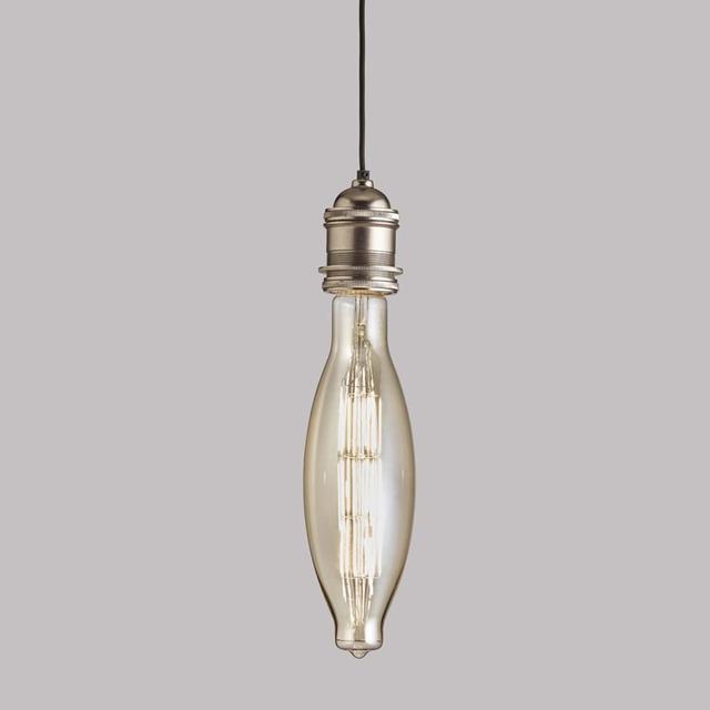 E40 Matt Nickel Single Pendant