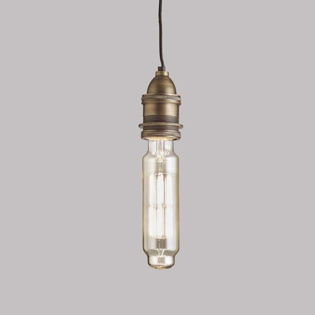E40 Antique Brass Single Pendant