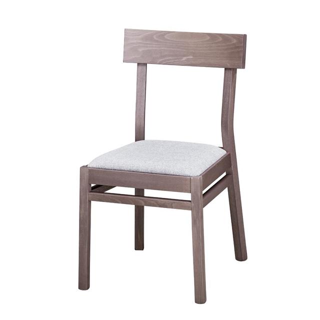 Italia side chair with upholstered seat