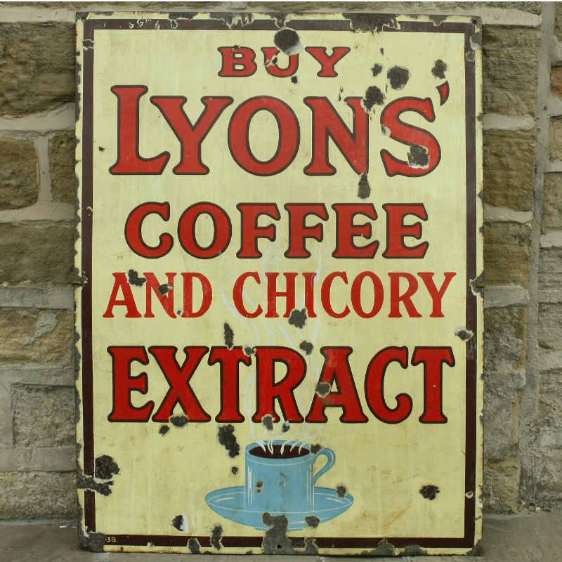Vintage Lyons enamel sign Image 1