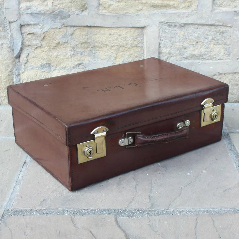 Original leather suitcase Image 1