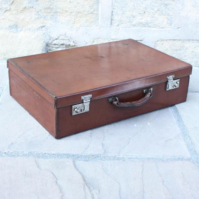 Vintage Suitcase With Chrome Clasps