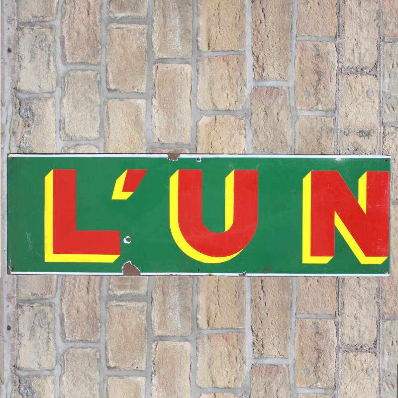 Vintage French enamel sign Image 1