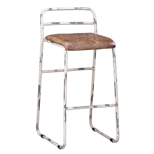 Seaton Bar Stool In Leather