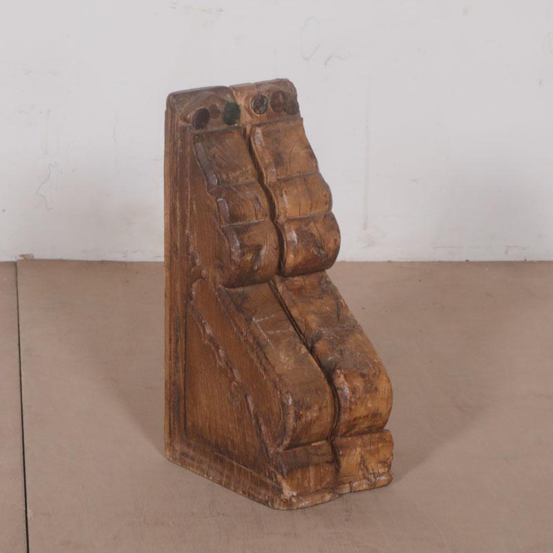 Pair of Carved Teak brackets