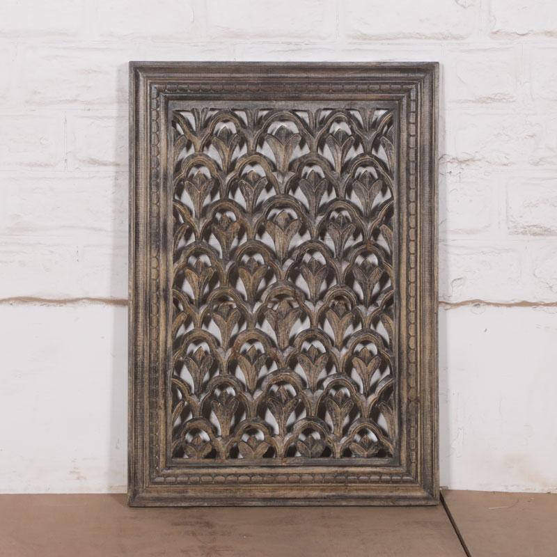 Carved Wooden Divider Panel