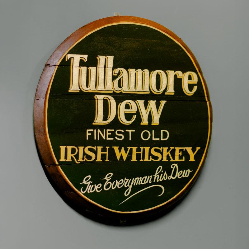 Hand painted Tullamore barrel end