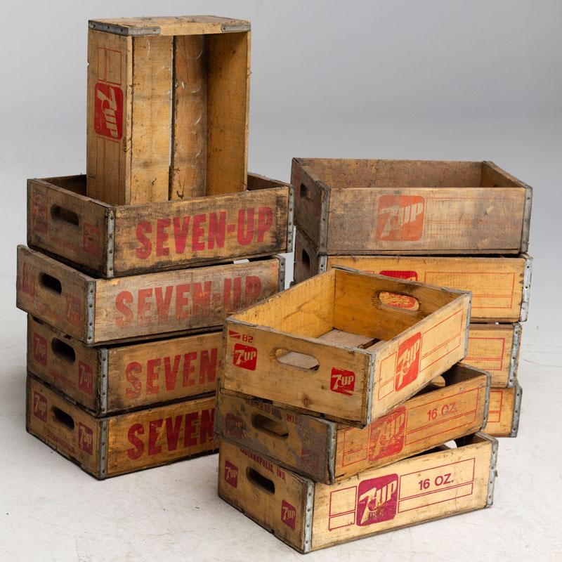 Original 7Up drinks crate