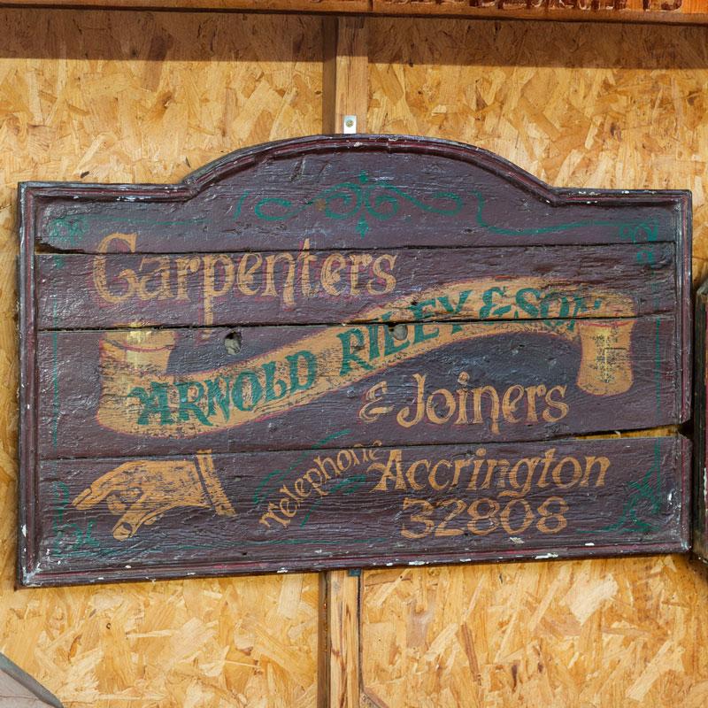 Handpainted Timber Trade Sign