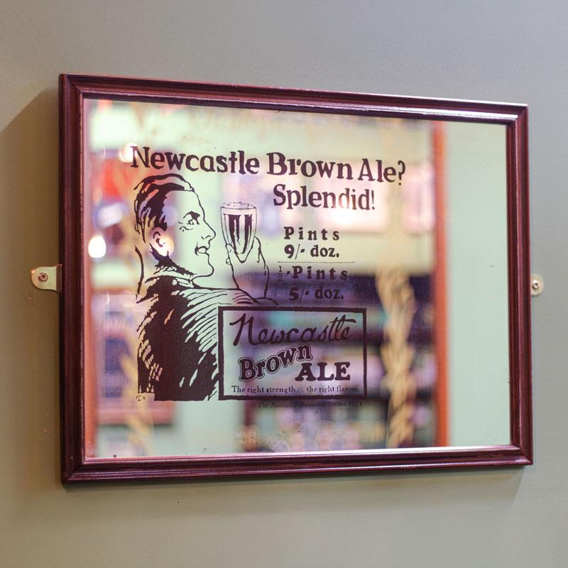 Newcastle Brown Pub Mirror