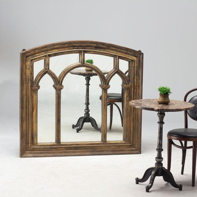 Gothic teak Mirror