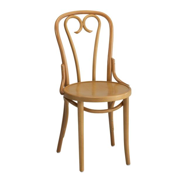 Paris Bentwood Side Chair, Wood Seat