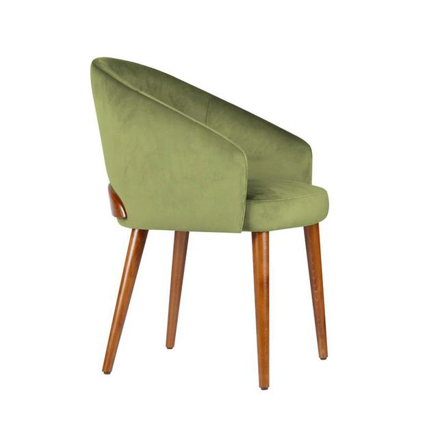 Chelsea Armchair Upholstered With Wooden Back Detail