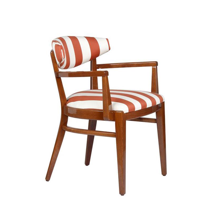 Moon Armchair Upholstered Seat and Back