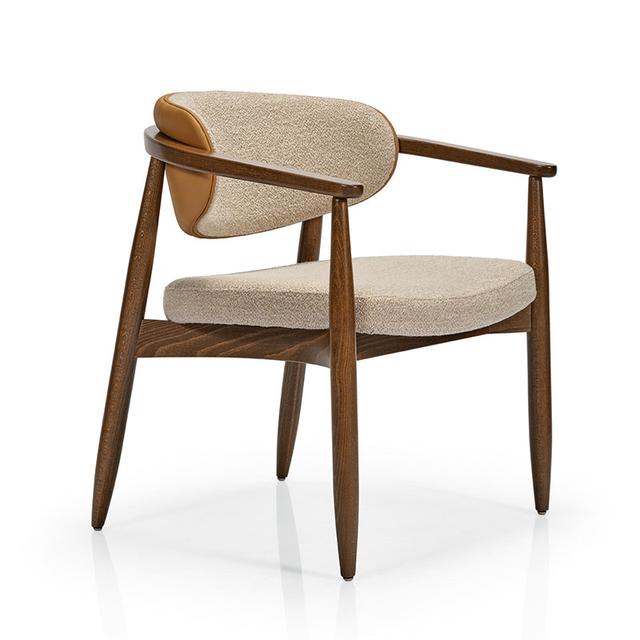 Joanne Lounge Chair, Upholstered Exterior Back