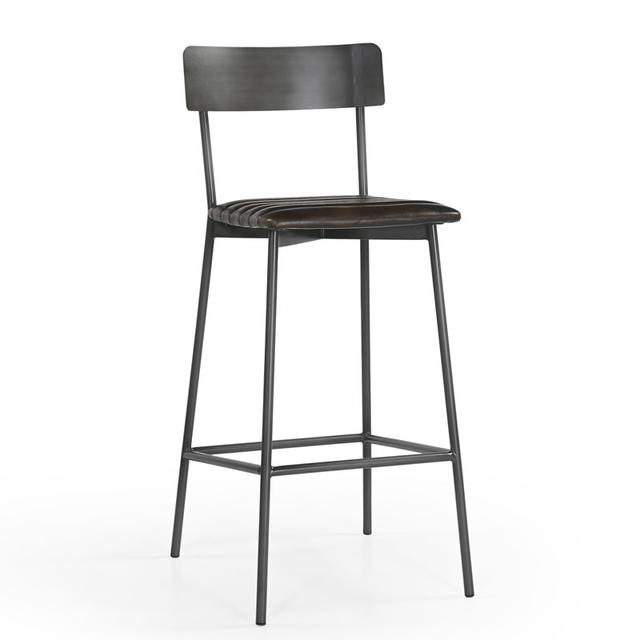 Carlton Bar Stool in Vintage Tobacco Leather