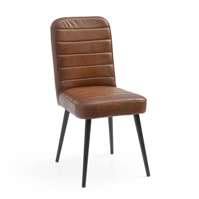 Astoria Dining Chair in Tan Leather