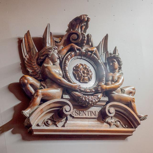 Ornate Carved Antique Wall Clock Surround