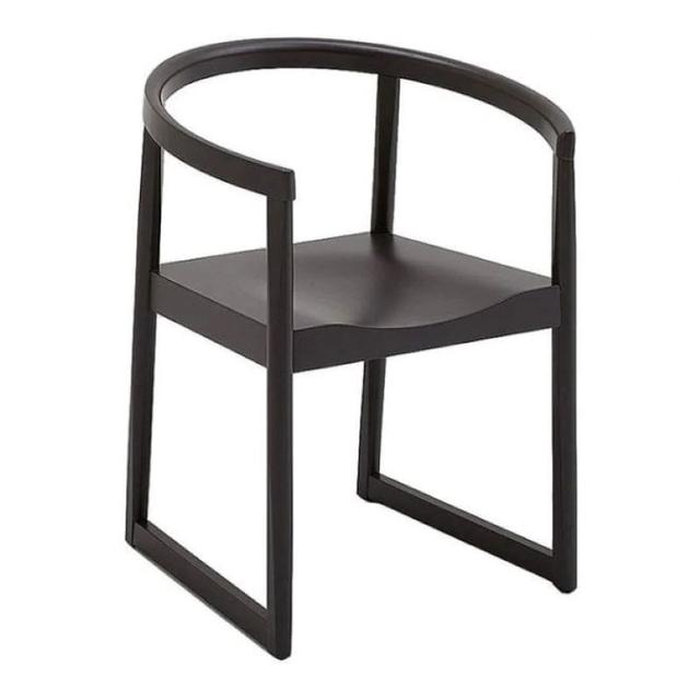 Nordica Armchair, Wooden Seat