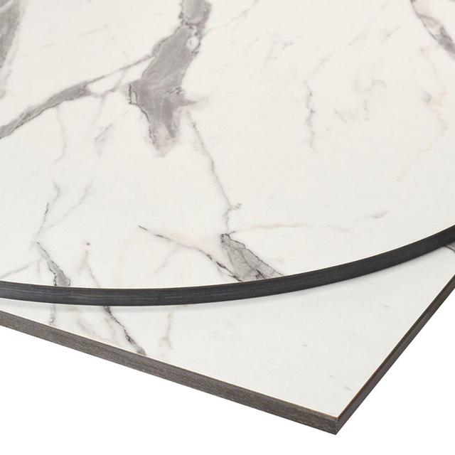 Compact Laminate Top, White Marble