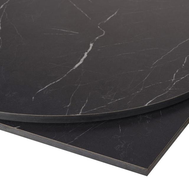 Compact Laminate Top, Black Marble