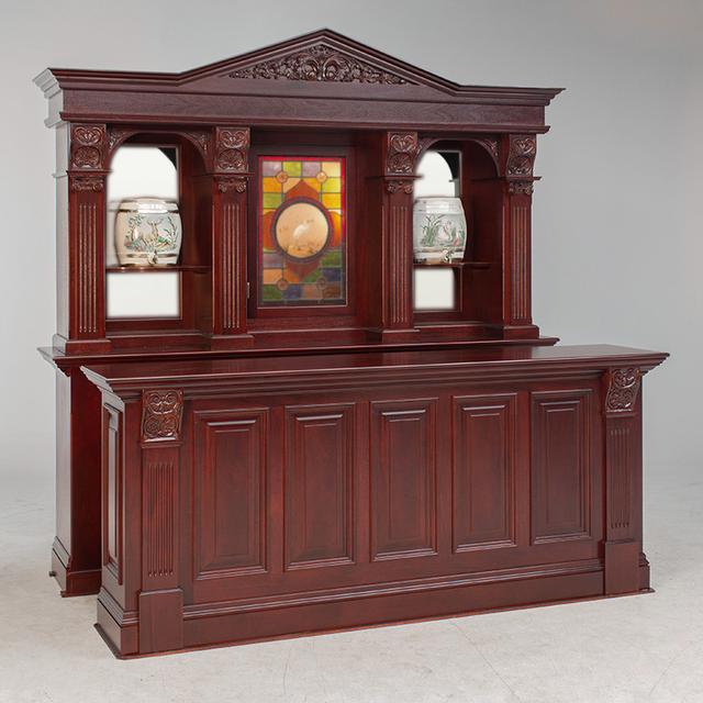Mahogany front and back bar 