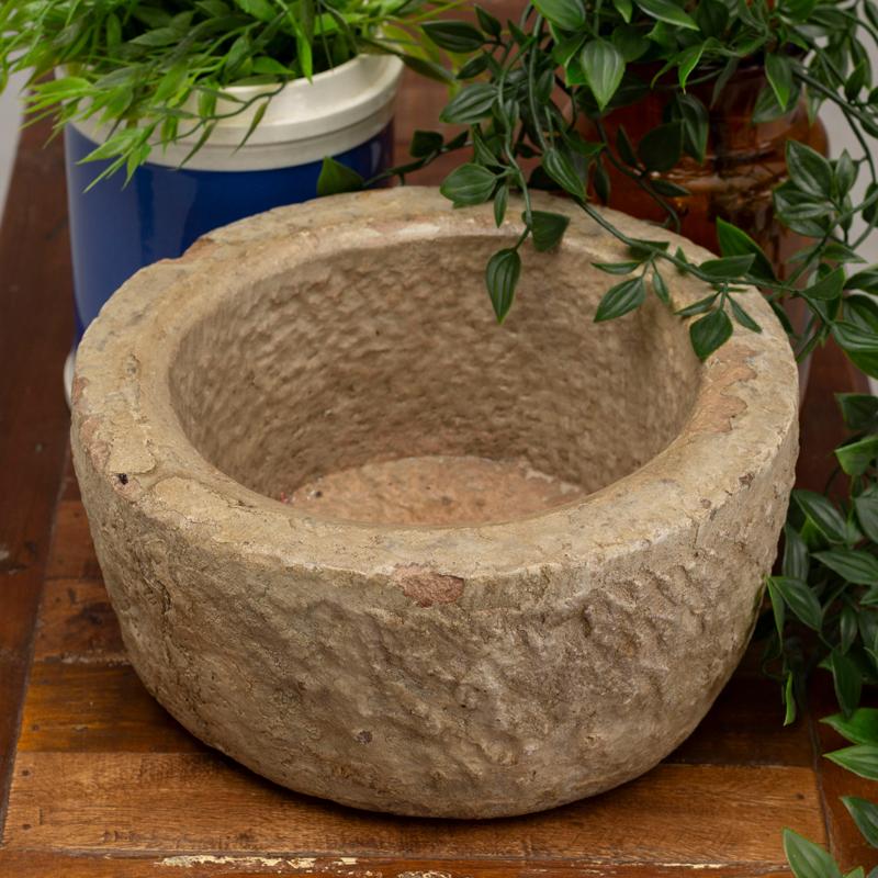 Antique stone bowl