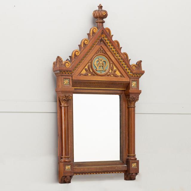 Oak Ecclesiastical Mirror