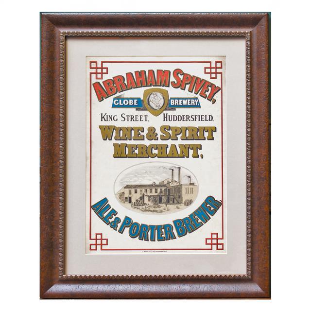 Abraham Spivey Brewery Showcard