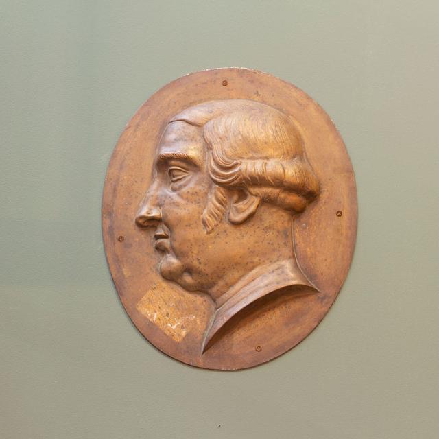 Brass Bas-Relief Plaque