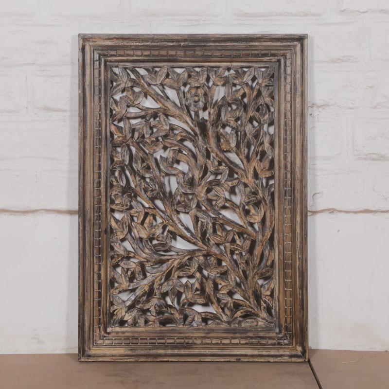 Carved Wooden Divider Panel