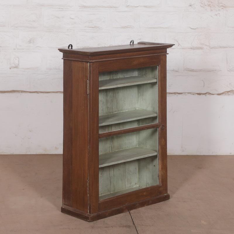 Teak Tobacconist’s Wall Cabinet