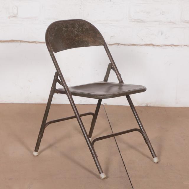 Polished Metal Café Chair
