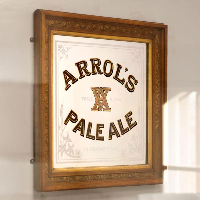 Arroll's Pale Ale Pub Mirror