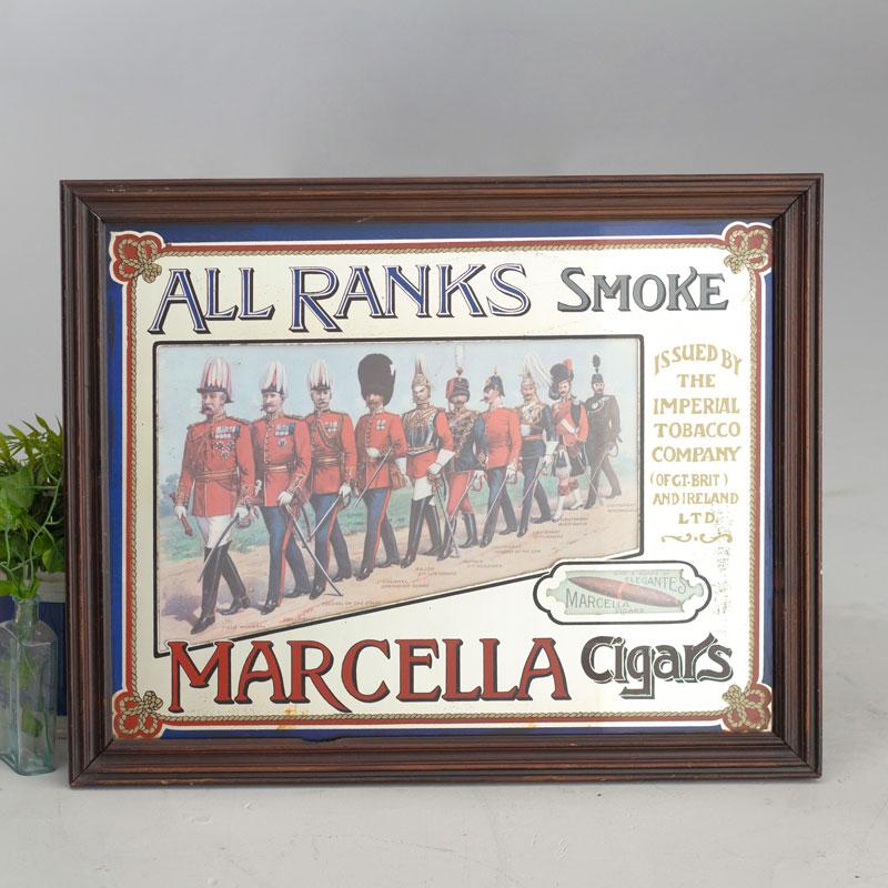 Marcella Cigars Advertising Mirror