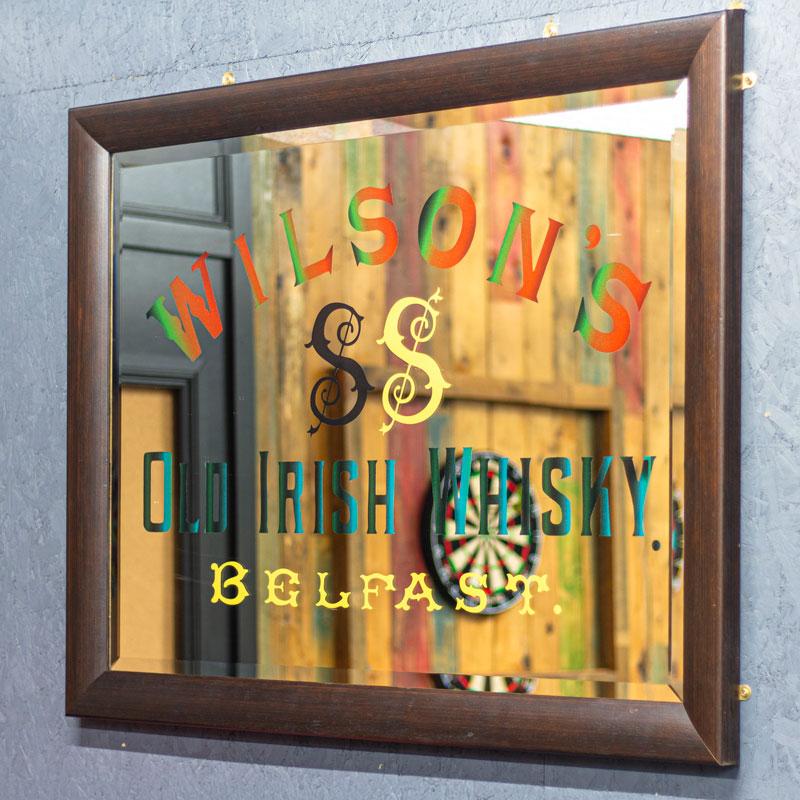 Wilson's Red pub mirror