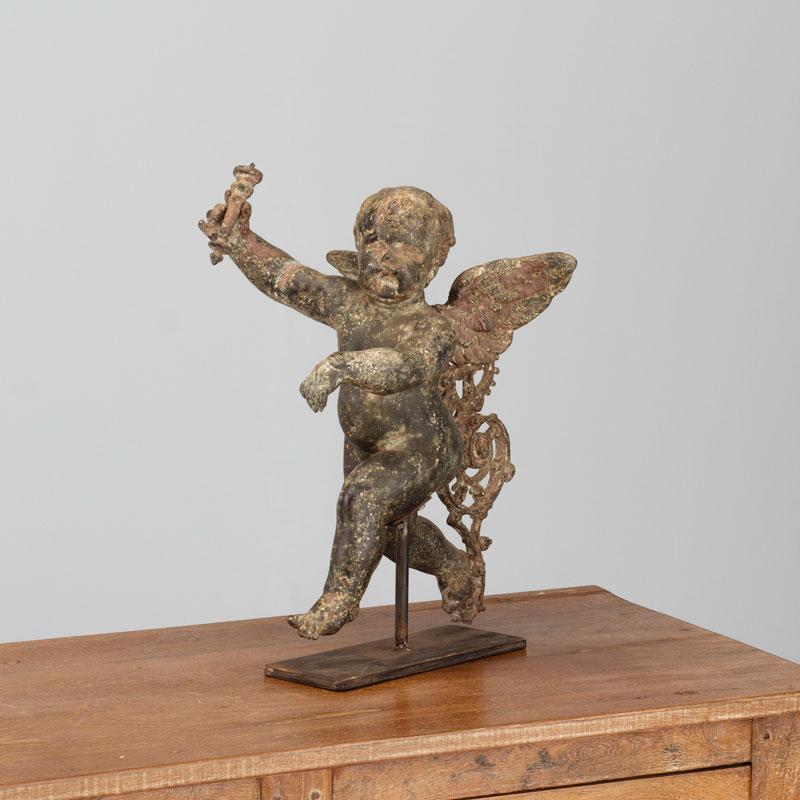 19th Century Iron Cherub
