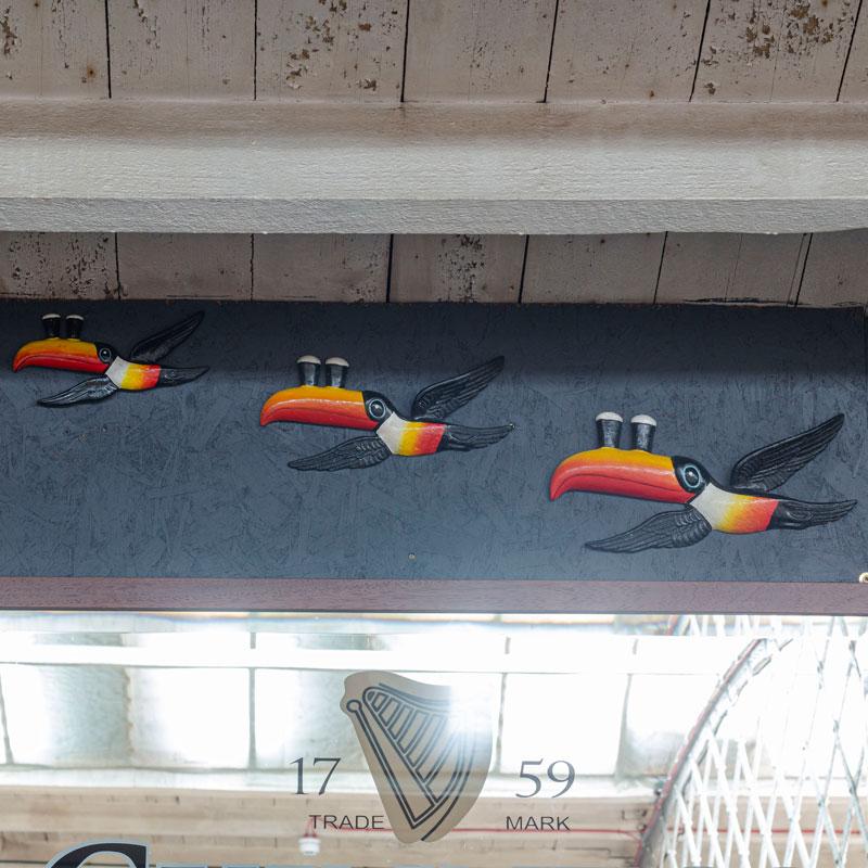 Flying Toucans Wall Plaques