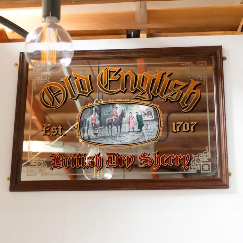 Old English Sherry mirror