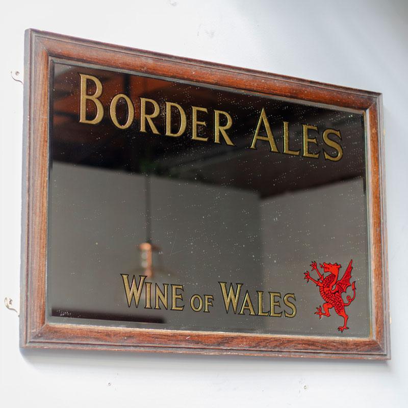 Antique Border Ale's Pub Mirror