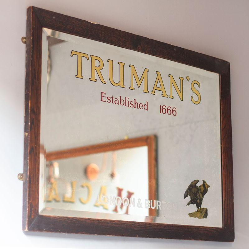 Antique Truman 's brewery Pub Mirror