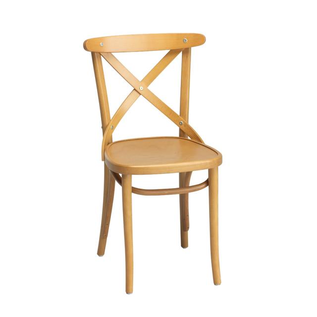 Leopold Bentwood Side Chair, Wood Seat