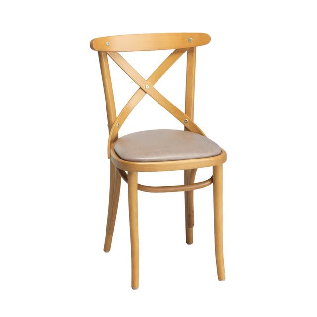 Leopold Bentwood Side Chair, Upholstered Seat